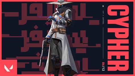 Cypher agent · Valorant character · 1 of 14 heroes .